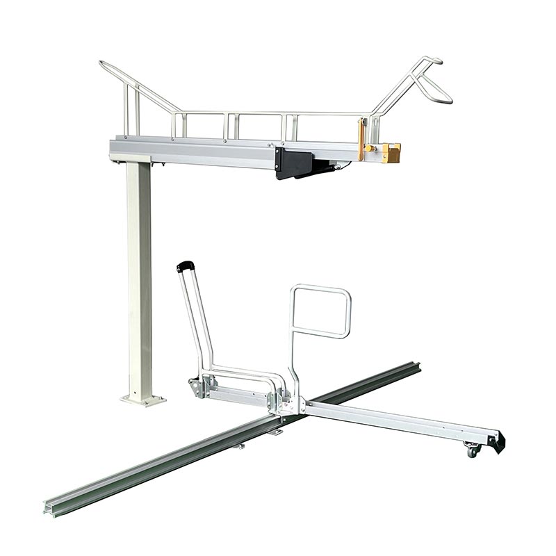 Aluminum Alloy Dual Height Bike Racks with Lock Bracket